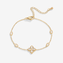 Four Leaf Clover Crystal Bracelet