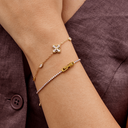 Four Leaf Clover Crystal Bracelet