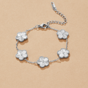 Silver Clover Bracelet